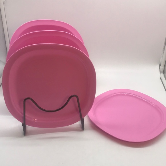 Tupperware Microwaveable Dessert Plate Set of 4 - Picture 2 of 13